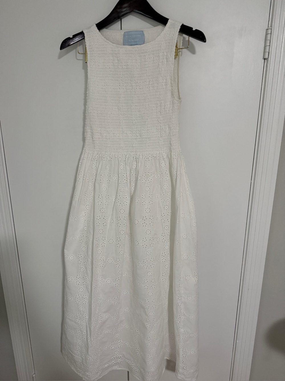 Hill House Home White Eyelet Nap Dress
